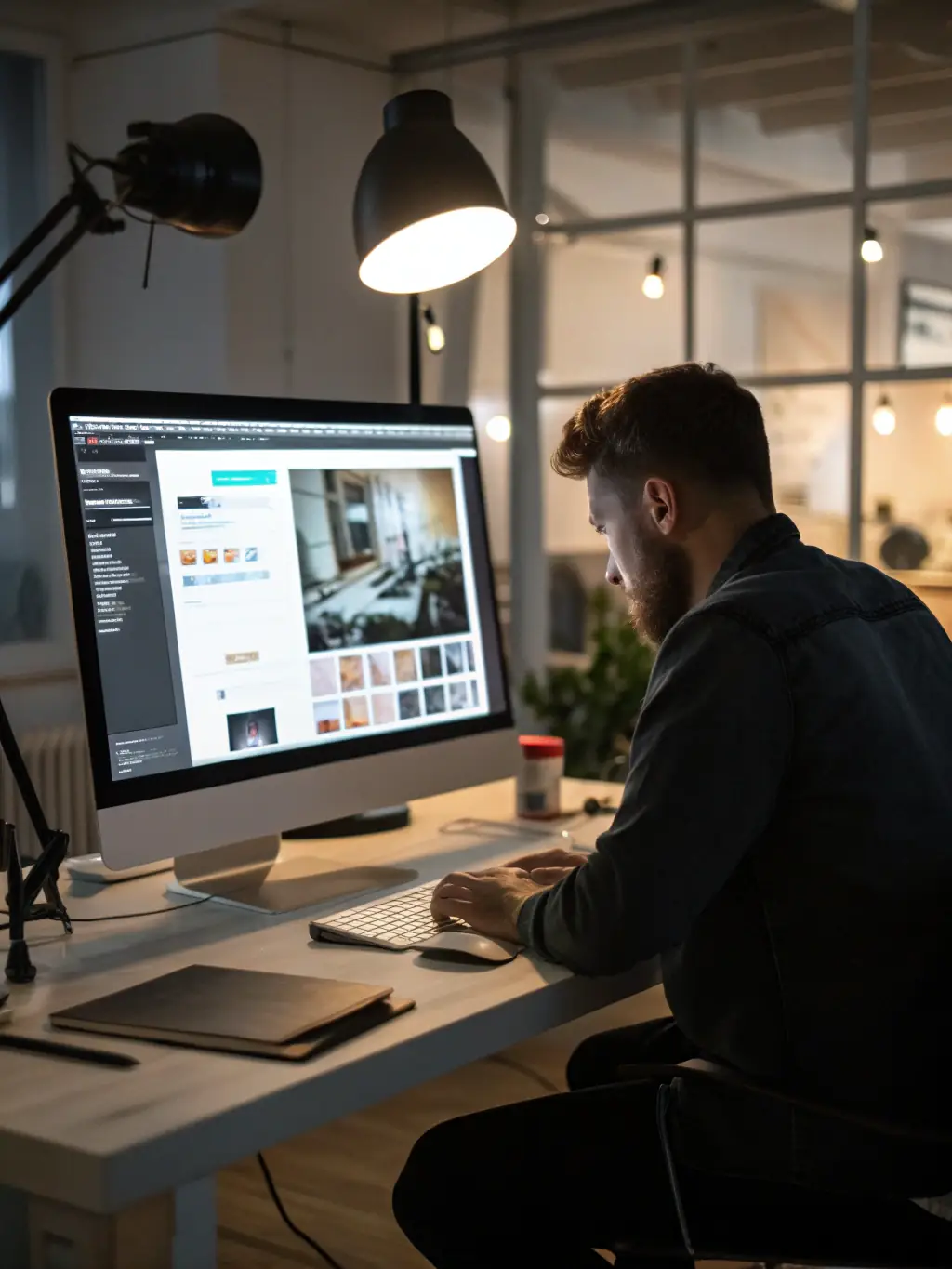 A screenshot of the Squarespace Commerce platform, showcasing its visually appealing templates and focus on design and branding.
