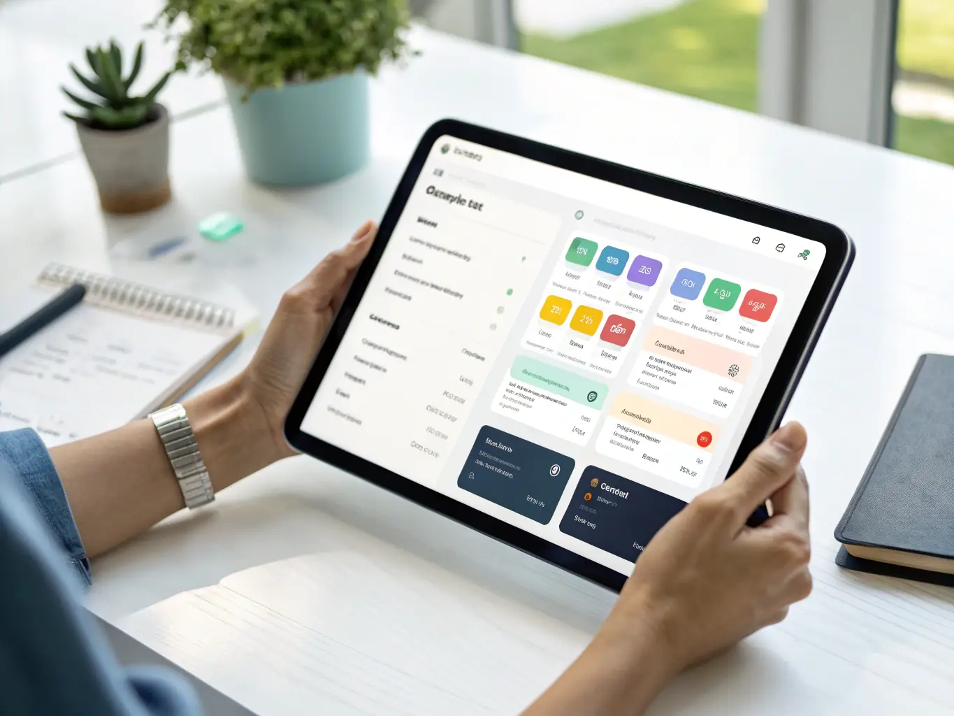 A vibrant image showcasing the user interface of Shopify, highlighting its intuitive drag-and-drop functionality and app integration capabilities, set against a backdrop of satisfied customers.