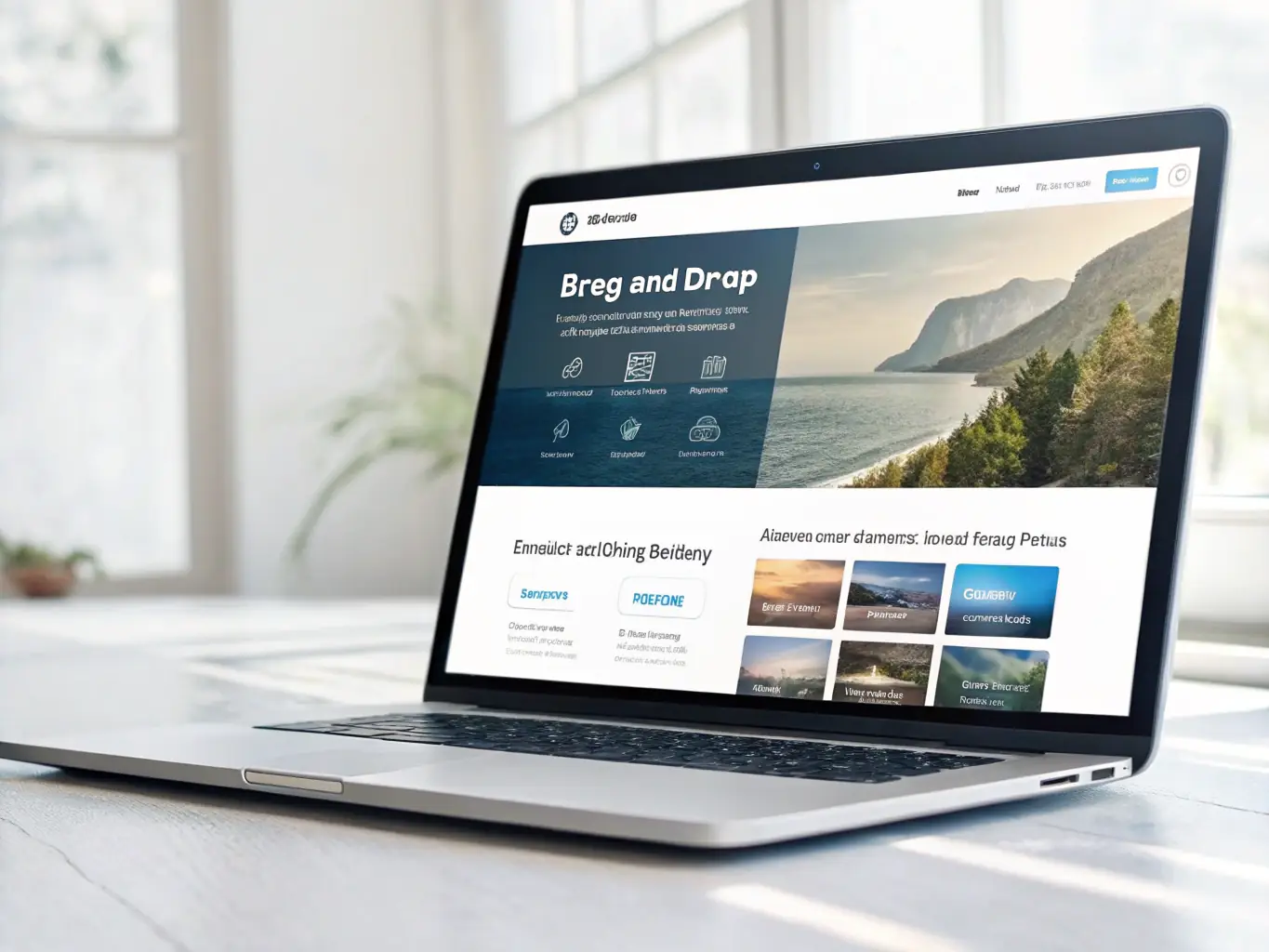 A vibrant image showcasing the Elementor website builder interface, highlighting its drag-and-drop functionality and user-friendly design, perfect for beginners.